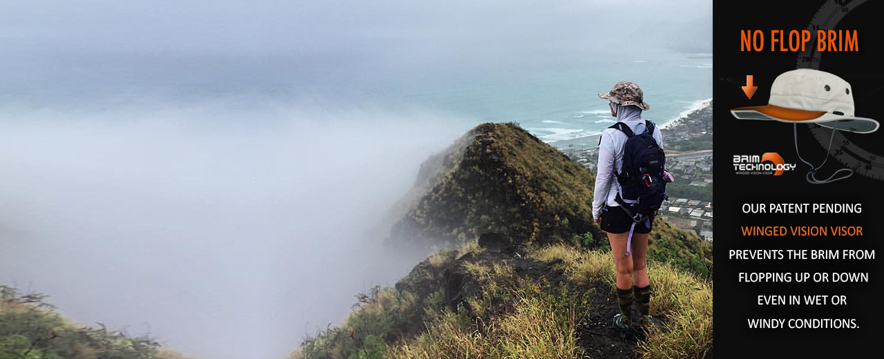 The SEAHAWK performance sun hat is our mid-width brim style for those who would like a bit more UV protection or don't need the arm clearance around the ears that the OSPREY offers. Still made for being on or in the water, our innovative SHELTAtech construction has a hydrophobic mesh lining that repels water and is sewn directly to the head- band to eliminate any "sag" issues. The patent pending "Winged Vision Visor" & "Convertible Cord System" makes this a technically superior alternative to the more traditional sunhats out there.UPF 50+ Certified Breathable FabricWinged Vision Visor (Patent Pending)Convertible Cord System (Patent Pending)Water Repellent sun hat100% Recycled PolyesterNo-Sag Wicking HeadbandSide Mesh Wicking LinerReflective Safety LogoHeat Releasing VentsOne Handed Size AdjusterInside Stash PocketFloatsLifetime Product WarrantyDesigned in USA / ImportedBrim Measurements: Front 3" Sides 2 1/4" Back 2 ½"SUP HatStand Up Paddle Boarding HatPaddle Surfing HatFishing Hat