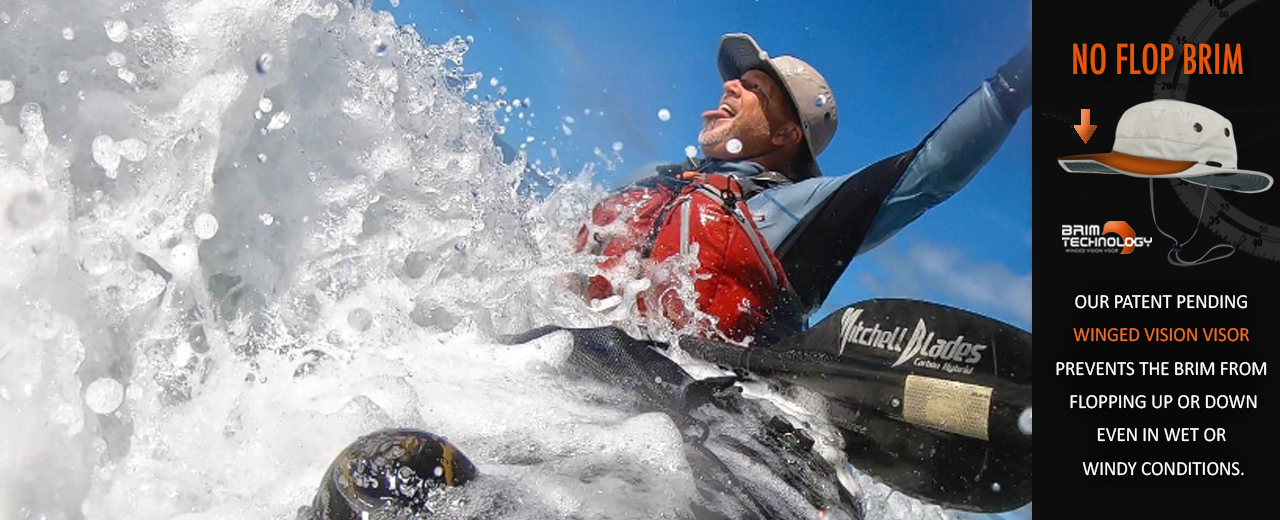 Product DetailsThe OSPREY performance sun hat was designed for constant water exposure and the need for freedom of arm movement around the head. The brim shape protects the tips of the ears and the back of the neck from harmful UV rays, yet doesn't get in the way while doing things like paddling or fly casting. The "Winged Vision Visor" keeps the brim out of your face, so you can focus on the task at hand. It floats, drys quickly and has a headband designed not to sag when wet. The OSPREY is the solution to a problem that got us started designing "visionary sun protection".UPF 50+ Certified Breathable FabricWinged Vision Visor (Patent Pending)Convertible Cord System (Patent Pending)Water Repellent Sun Hat100% Recycled PolyesterNo-Sag Wicking HeadbandSide Mesh Wicking LinerReflective Safety LogoHeat Releasing VentsOne Handed Size AdjusterInside Stash PocketFloatsLifetime Product WarrantyDesigned in USA / ImportedBrim Measurements: Front 3" Sides 1 ¼" Back 2 ¼"SUP HatStand Up Paddle Board HatPaddle Surfing HatFishing Hat